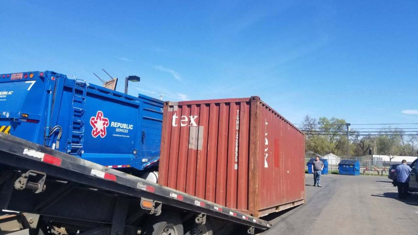 shipping a shipping container storage container flat bed blue sky used 40 foot storage container 