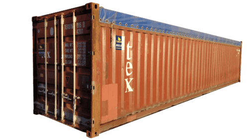 Used 40ft Open top soft roof shipping container for sale