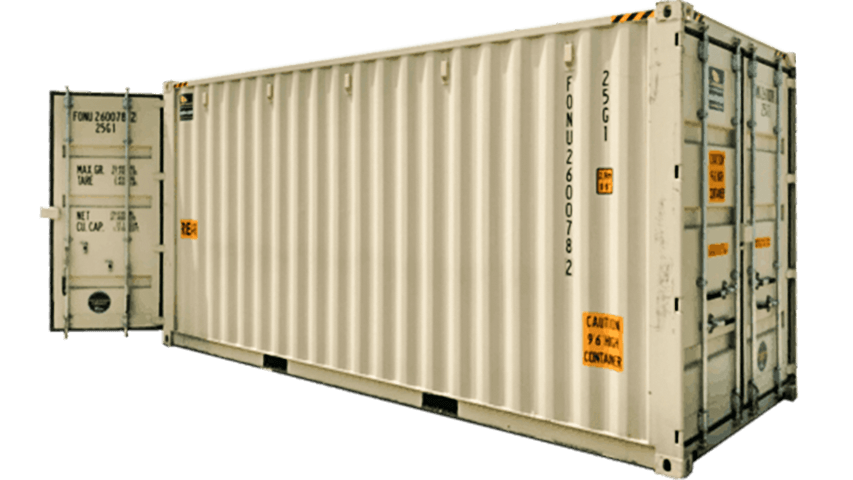 20ft high cube shipping container with doors on both ends for sale