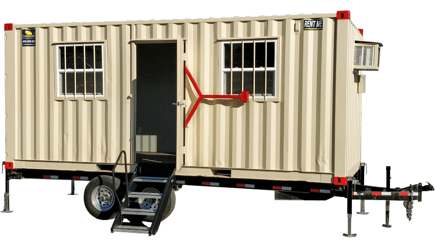 20ft mobile office container with trailer for sale