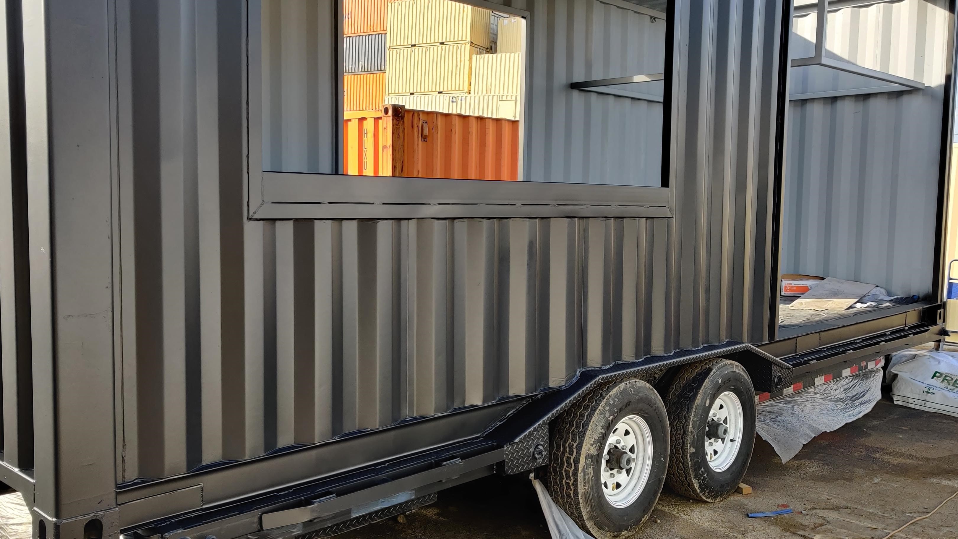 Tiny home from shipping container