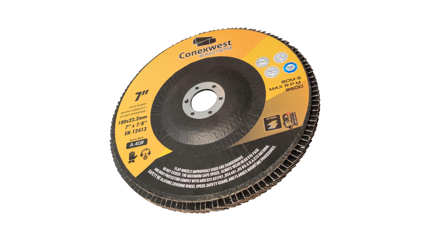 Calcined flap sanding disk T27 40 grit