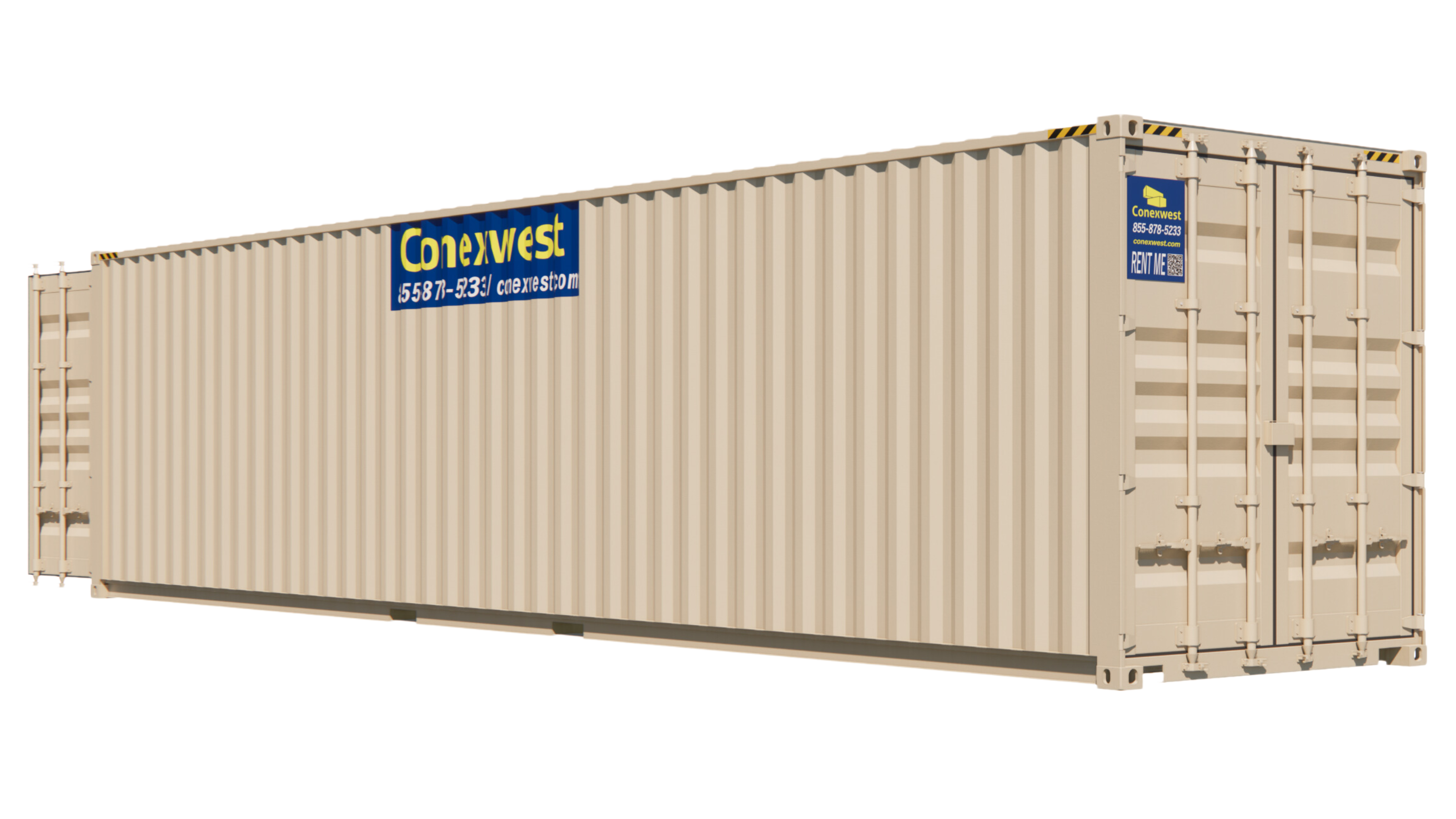 Rent 40ft High Cube (9.5ft) Storage Container w/ Doors on Both Ends