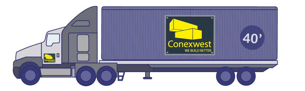 flatbed container delivery