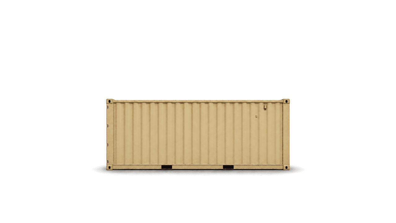 20ft beige standard container