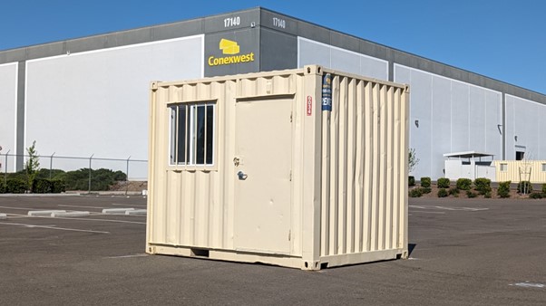 10-ft ground level office containers