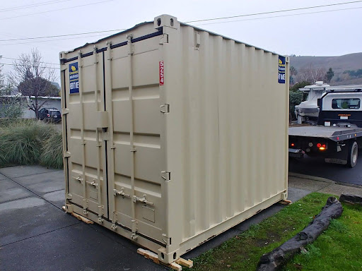 A 10-ft storage container.