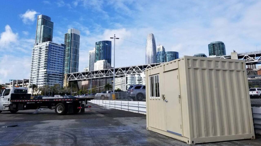 Jobsite office container in san francisco 