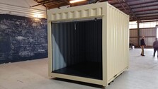 Refurbished 10ft storage container with Roll-Up door for sale